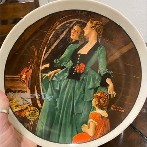 Limited addition Norman Rockwell Mother’s Day collectors plate.